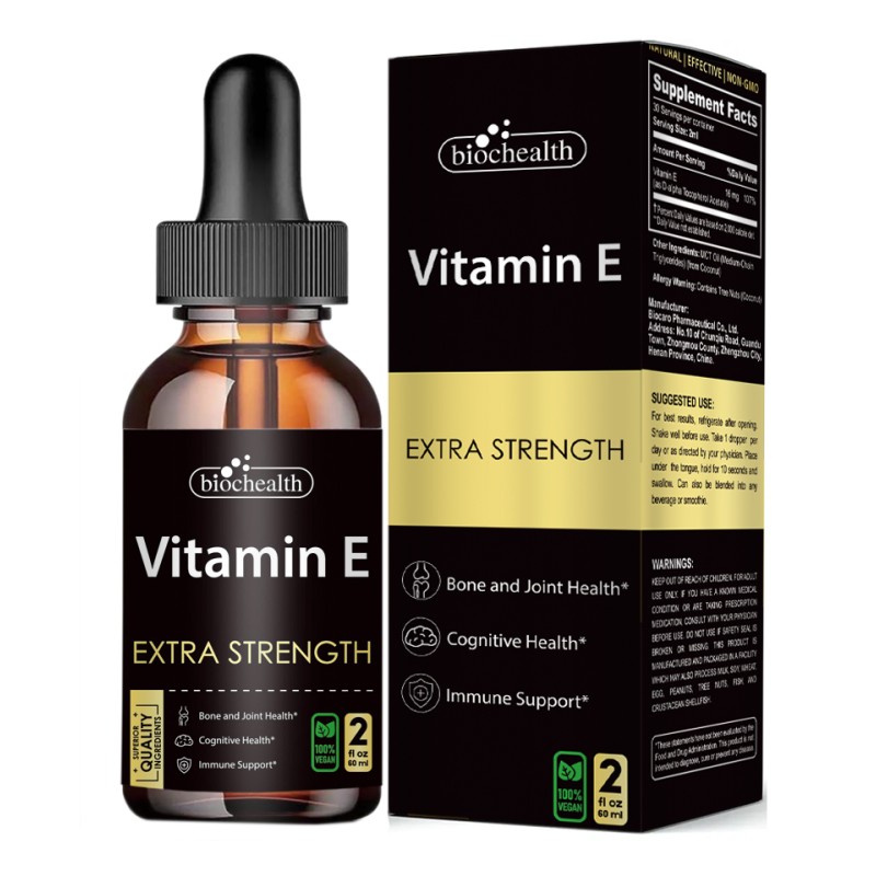 Biocaro OEM Multivitamin Liquid Drops with Biotin Vitamin D3 Vitamin B12 Supplement for Adults & Kids Multivitamin Drops