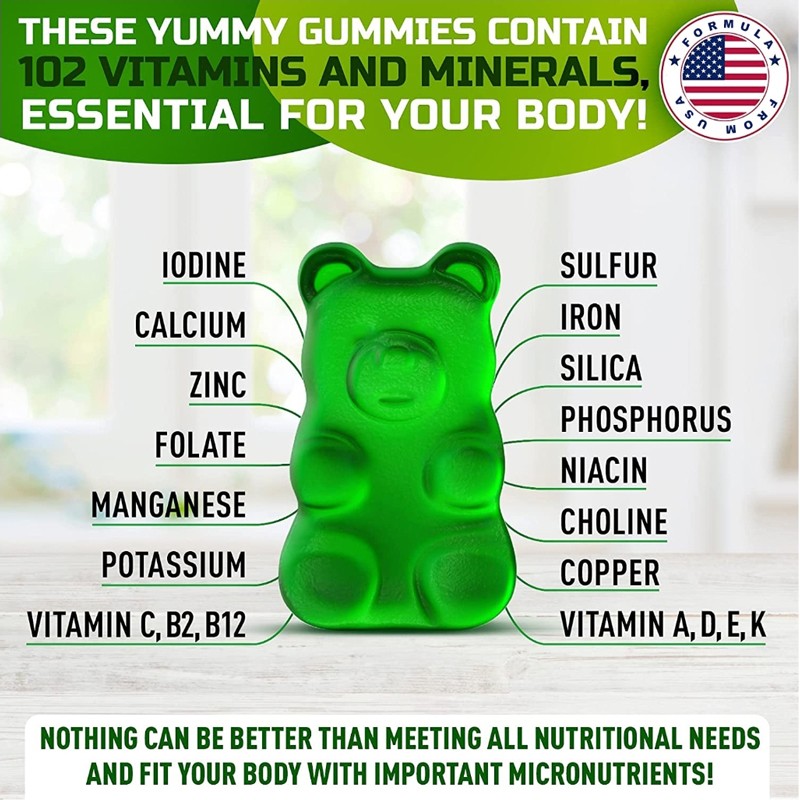 Private Label Vegan Sea Moss Gummies for Immune System Sea Moss and Bladderwrack Gummies Gummi Vitamin
