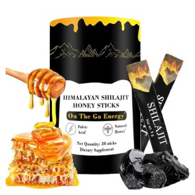 OEM/ODM Private Label Pure Himalayan Shilajit Resin Sachet With Organic Honey Shilajit Honey Sticks