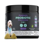 3-in-1 Promote Digestion Dog Probiotic Chews OEM Flavor Soft Chews Supplement for Dogs