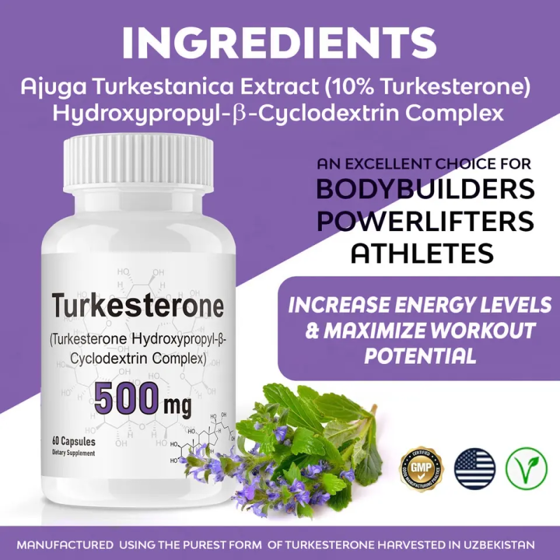 Biocaro Private Label Herbal Supplements Health Food Hydroxypropyl Cyclodextrin Turkesterone Capsules Weight Gain Pill