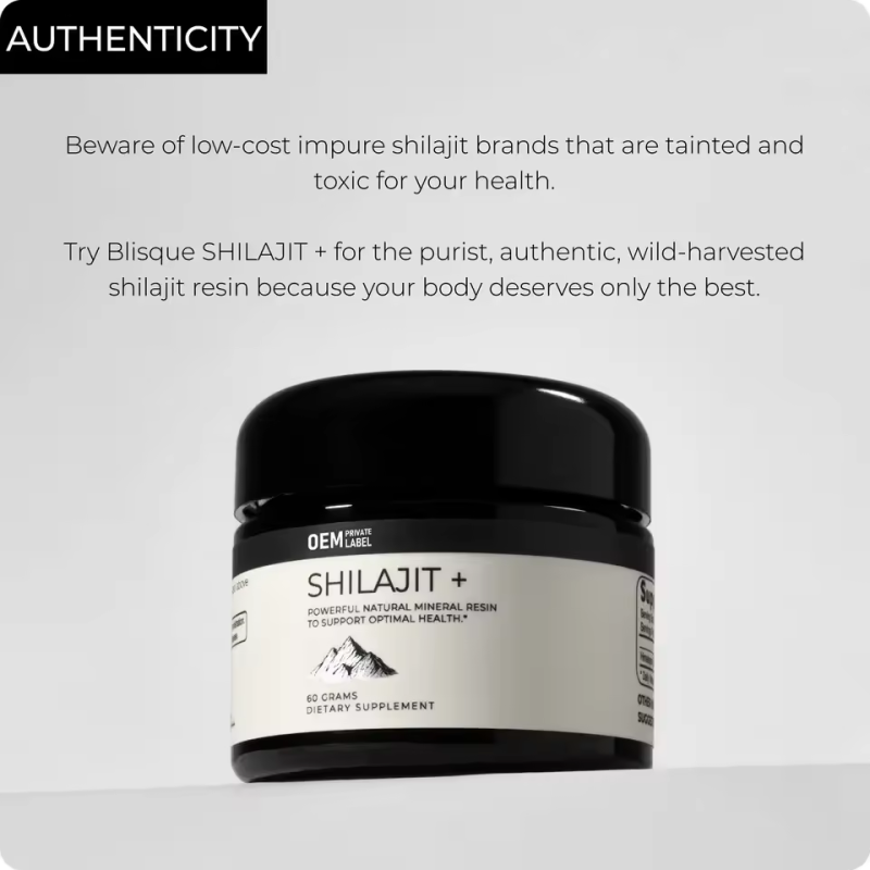 OEM Private Label Shilajit Resin with Fulvic Acid Trace Minerals Custom Organic Pure Himalayan Shilajit Resin Supplement