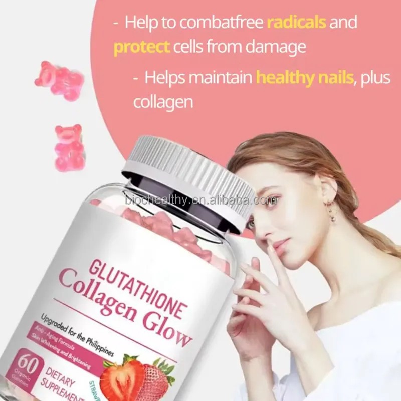 OEM Private Label Brightening Gummies L-Glutathione Collagen Supplements Collagen L-glutathione Gummies