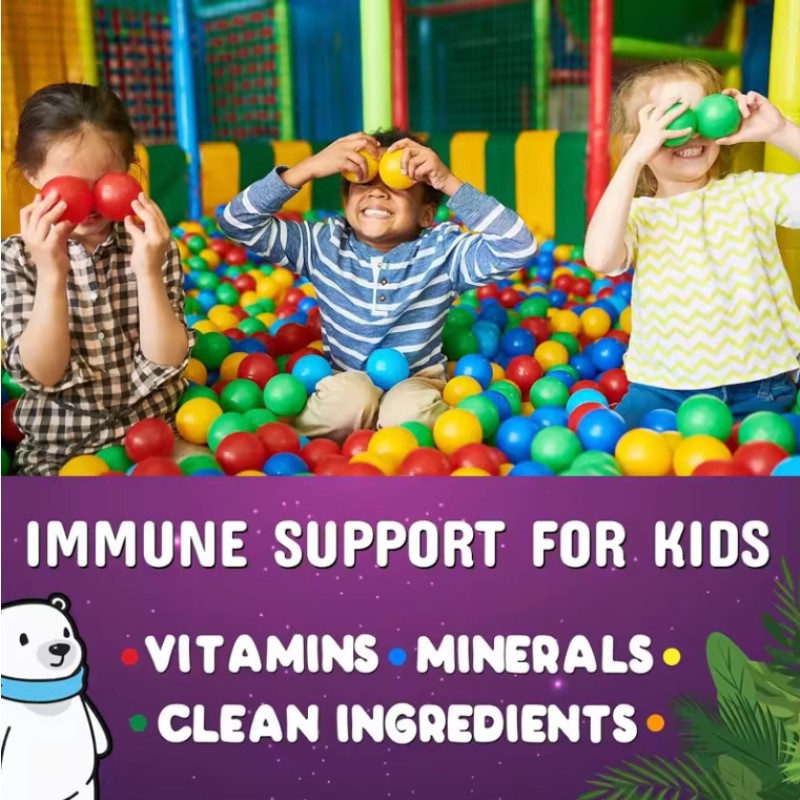 BIOCCHN OEM/ODM Halal High Quality Multivitamin Gummies Biotin Gummies Children boost Immunity Kids Multivitamin Gummies