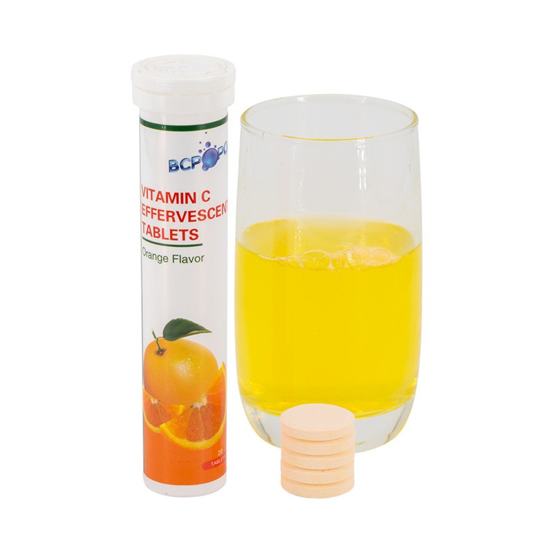 Healthcare Supplements 500mg 1000mg Vitamin c Effervescent Tablets for Skin Whitening