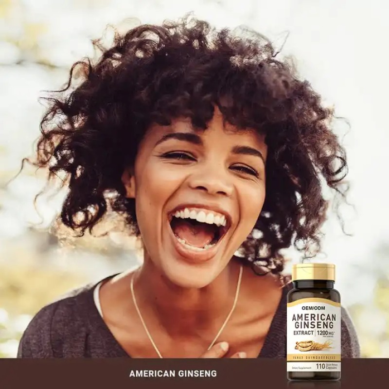 Biocaro OEM Ginseng Supplement Panax Ginseng Capsules Powder Ginseng Capsules for Male Energy Strengthen