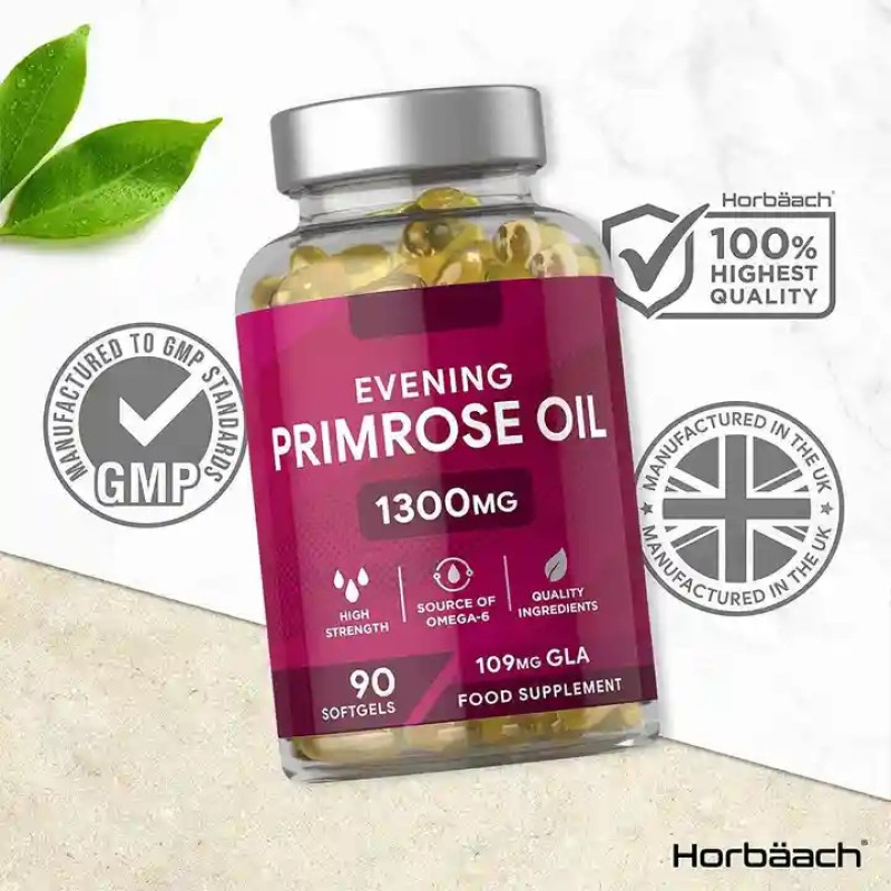 Biocaro Private Label Natural Balance Support Supplement Capsules for Women Skin Health Evening Primrose Oil Capsule Softgel