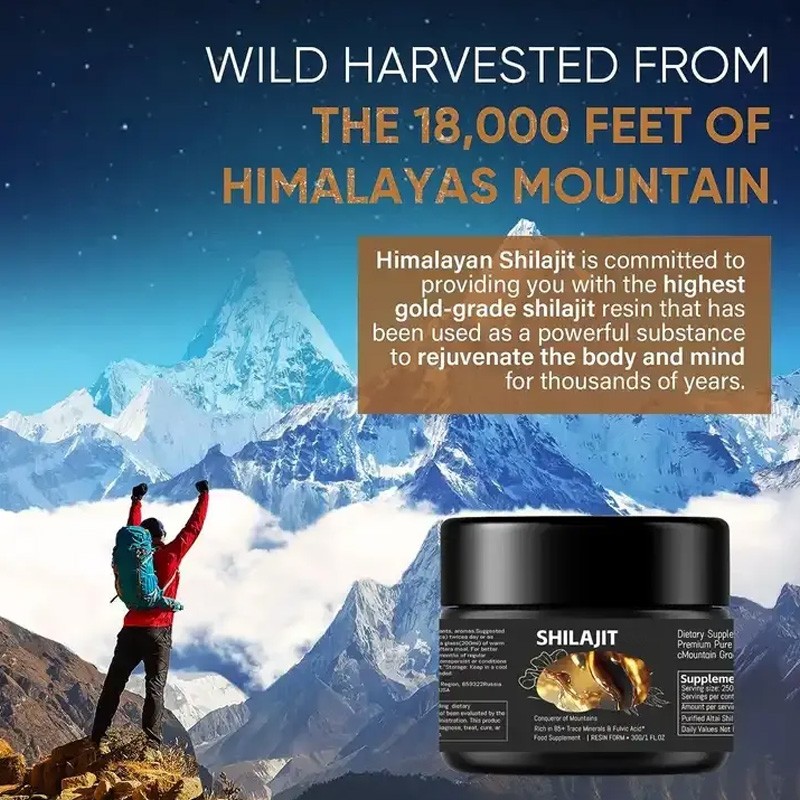 BIOCCHN Pure Natural Himalayan Shilajit Extract Shilajit Resin Natural Shilajit Resin Health Supplement