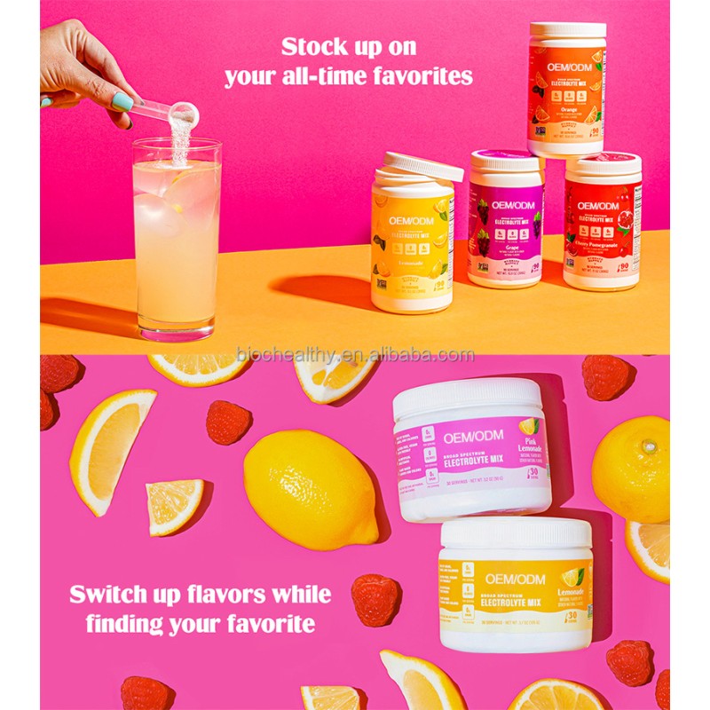 BIOCCHN Hot Selling Electrolyte Powder Beverage Electrolyte Powder Hydration Multiplier for Immune System Booster