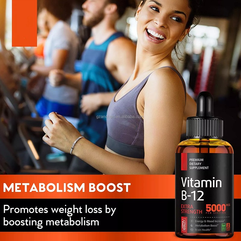 New Arrival Natural Vitamin B12 Drops 5000 Mcg Energy, Mood & Metabolism Increase Methylcobalamin B12 Liquid Supplement
