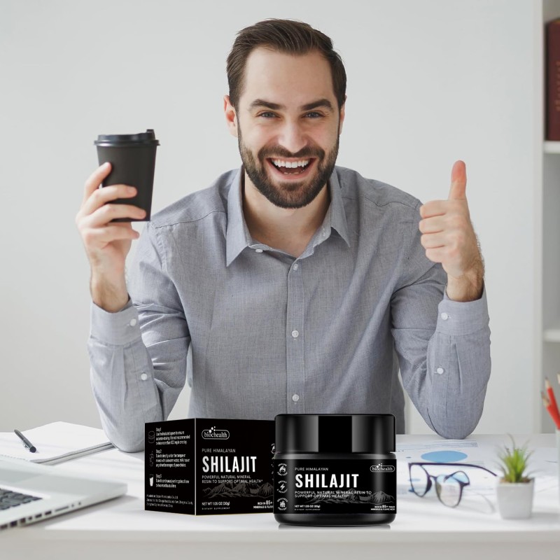Biocaro Himalayan Shilajit 30g 50g 60g Pure Shilajit Resin with 50%-75% Shilajit Fulvic Acid