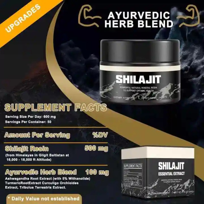 BIOCCHN Himalayan Shilajit Resin Pure With Fulvic Acid 85+ Trace Minerals Shilajit Resin Private Label