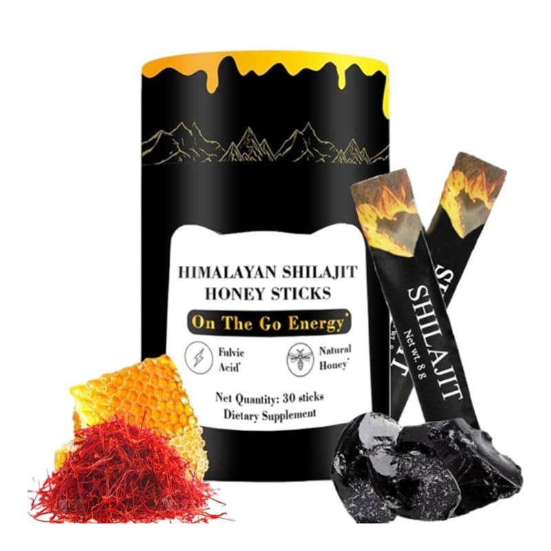 Custom Pure Himalayan Shilajit Resin Sticks with Organic Honey 30 Sticks Himalayan Shilajit Honey Sticks