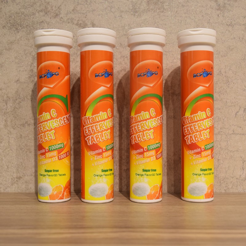 BIOCRICH New Arrival High Quality Effervescent Tablet Vitamin c Zinc with Vitamin D3