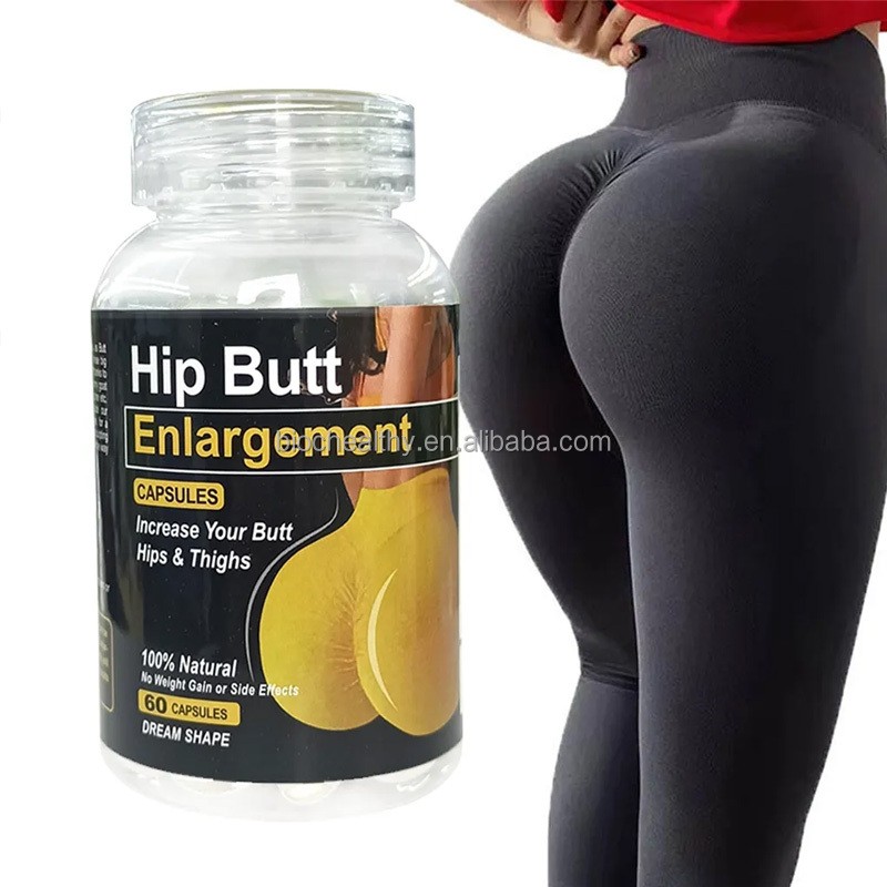 OEM ODM Private Label Hot Hip Butt Enlargement Softgel Capsules Increase Your Butthips & Thighs Butt Lift Growth Capsules Adult