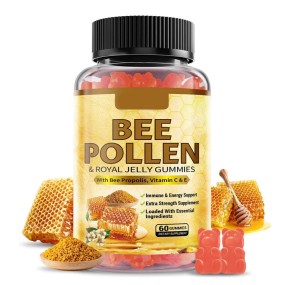 BIOCCHN Private Label Bee Pollen Gummies Bee Propolis Gummies Sugar Free Bee Pollen Supplement for Immunity & Skin Health