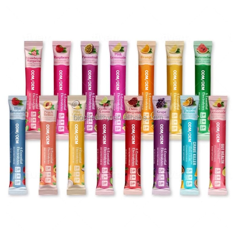 BIOCCHN Replenisher Electrolyte Drink Mix Hydration Packets with 6 Electrolytes & Minerals Keto, Non-GMO Electrolyte Powder