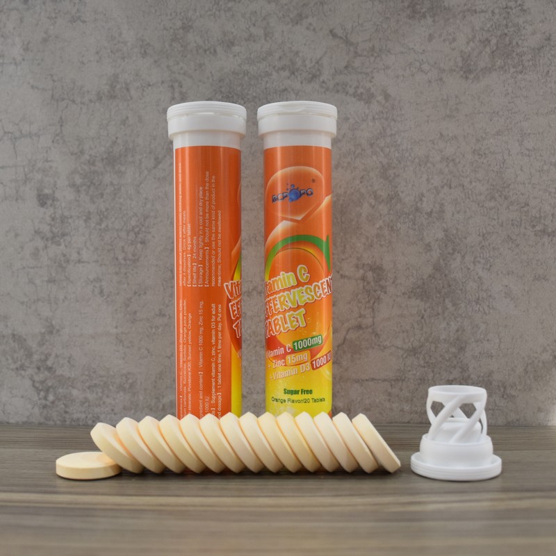 BIOCRICH New Arrival High Quality Effervescent Tablet Vitamin c Zinc with Vitamin D3