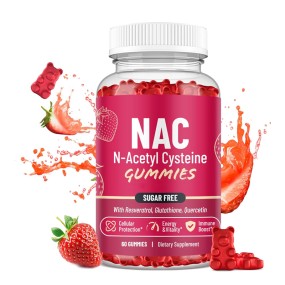 BIOCCHN OEM NAC Gummies N Acetyl Cysteine Supplement with Resveratrol, Magnesium, CoQ10, NAC for Antioxidants & Immune Support
