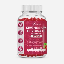 BIOCRICH Sugar Free Magnesium Potassium Gummy Supplement with Vitamin Coenzyme Q10 Calming Mood Sleep Magnesium Glycinate Gummy