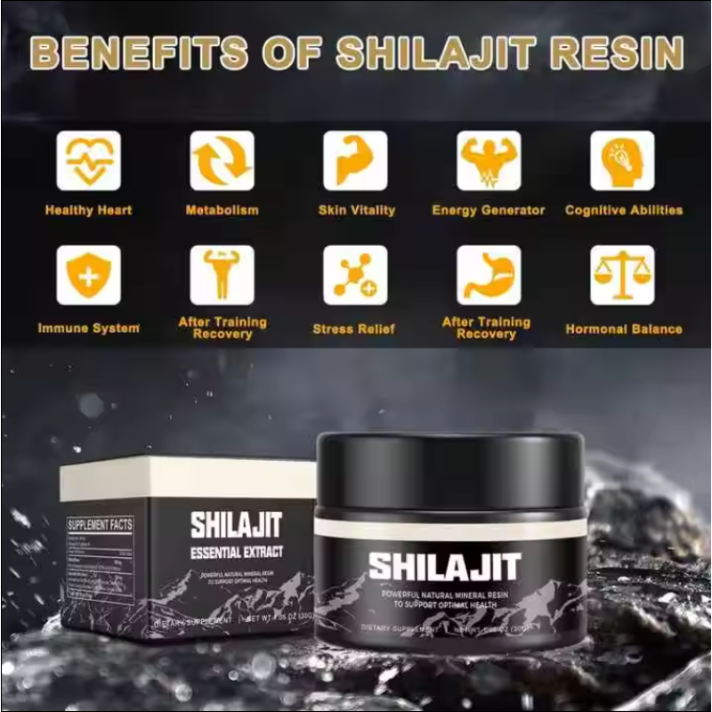 BIOCCHN Himalayan Shilajit Resin Pure With Fulvic Acid 85+ Trace Minerals Shilajit Resin Private Label