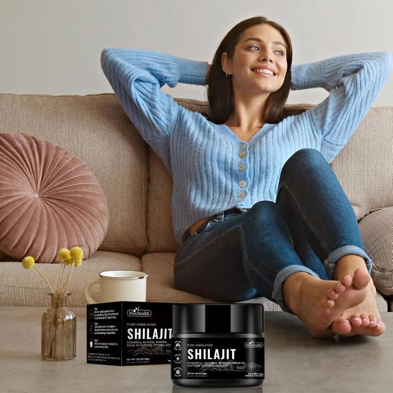 Biocaro Himalayan Shilajit 30g 50g 60g Pure Shilajit Resin with 50%-75% Shilajit Fulvic Acid