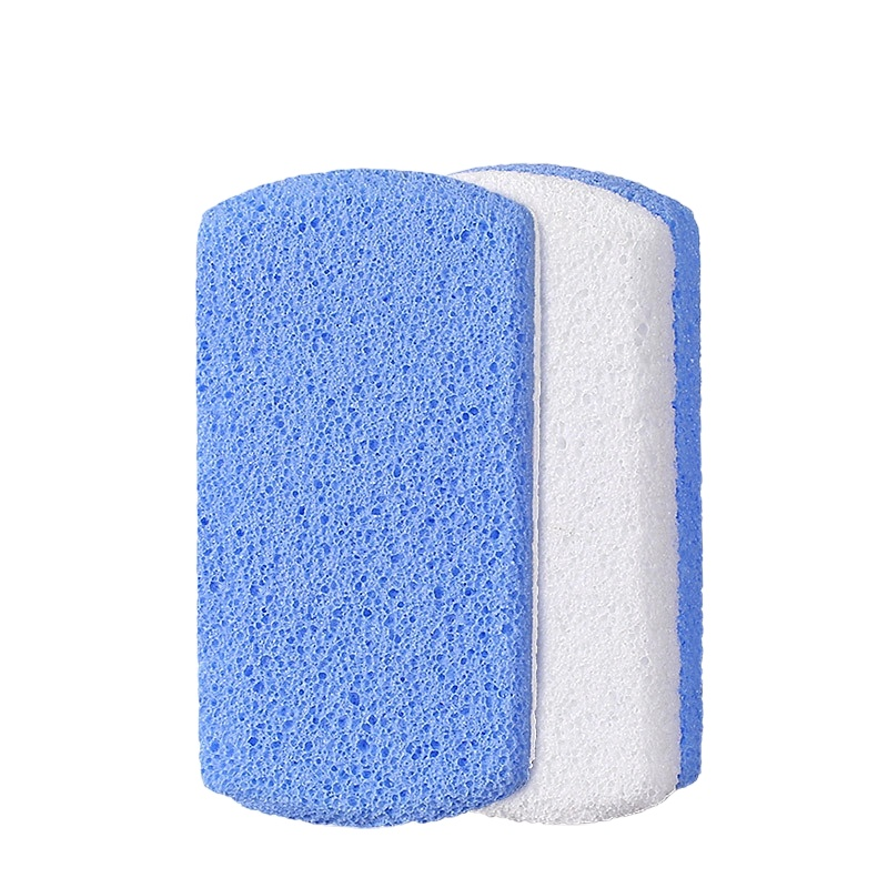 Two-Color Foam Glass Foot Pumice Stone Dual Side Foot Rasp for Grinding Exfoliation and Cleaning Tool Foot Rubbing Board