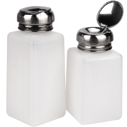 Portable 120/200/250/500ml White Plastic Push-Down Pressure Emitter Flask for Nail Polish Remover Nail Supplies
