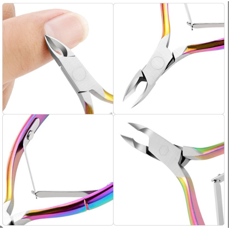 Professional Stainless Steel Nail Clippers Pedicure Cuticle Trimmer & Toenail Nipper Scissors