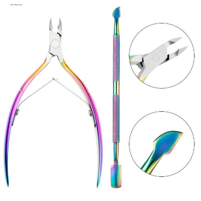 Professional Stainless Steel Nail Clippers Pedicure Cuticle Trimmer & Toenail Nipper Scissors