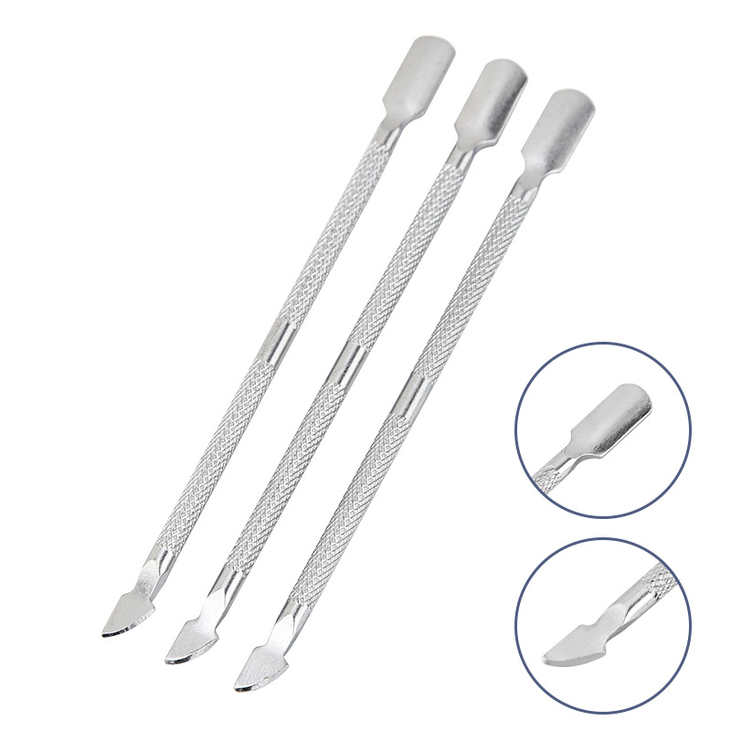 Factory Price Manicure Tools GEL Polish Remove Pusher Metal Cuticle Dead Skin Remover Tools Stainless Steel Nail Cuticle Pusher