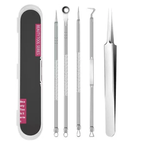 Stainless Steel Skin Care Beauty Tools Set Blackhead & Acne Removal for Face