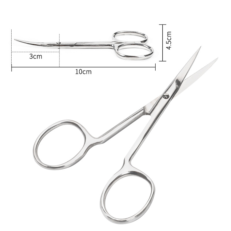 Customizable Russian-Style Manicure Scissors Classy Stainless Steel Curved Scissors Sharp Straight Blade for Dead Personal Care
