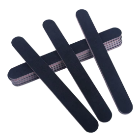 Professional Custom Nail Buffer Stainless Steel 100/180 Dual Emery Boards Straight Pattern Nail File