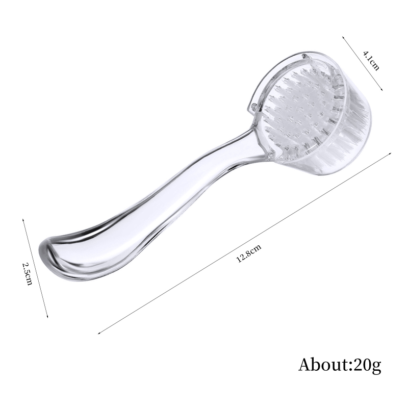 High Quality Wholesale Round Head Nail Brush with Durable Nylon Cover Long Handle for Effective Nail Dust Cleaning