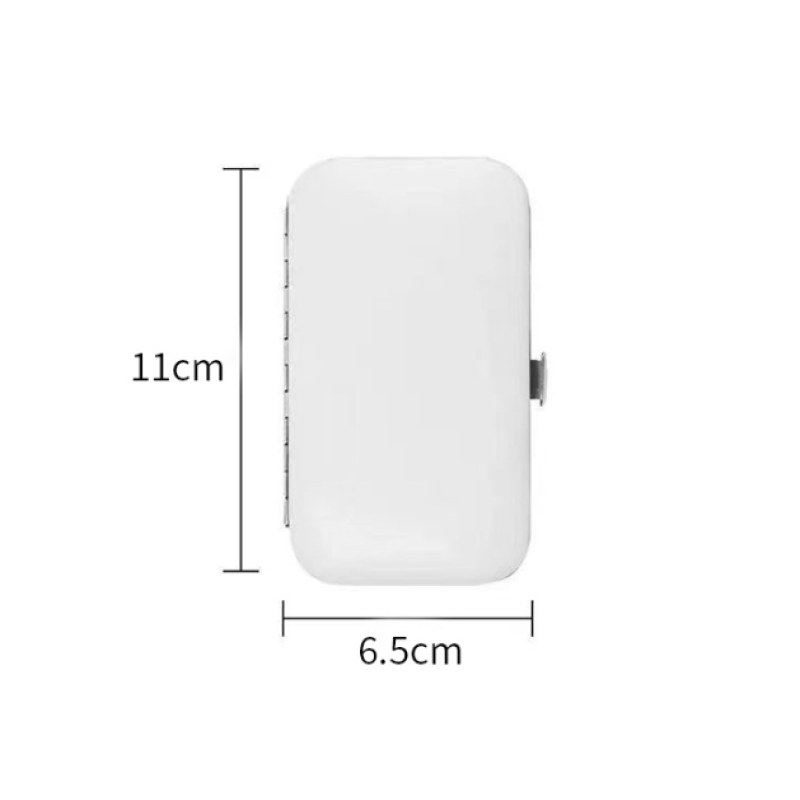 Candy-Colored 7-Piece Full Manicure Nail Clippers Set Steel Construction Beauty Tool for Fingers & Toes