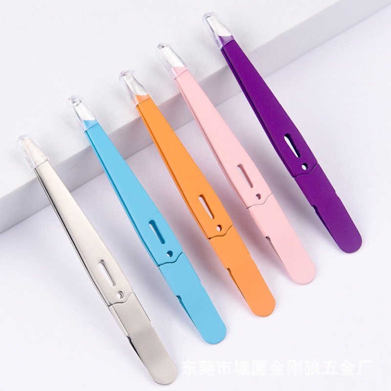 High Quality Professional Makeup Tools Portable Calf Hair & Eyebrow Trimmer Eyelash & Beard Trimmer with Tweezers Eyebrow Clip