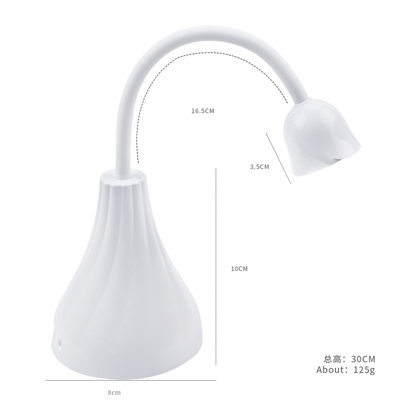 Portable USB Nail Polish Phototherapy Machine Quick-Drying Home Use Lamp with Lotus Design