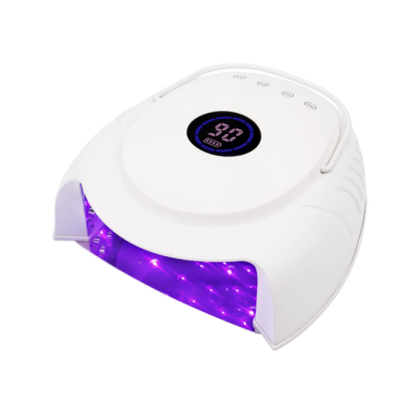 Customized 64W Cordless Professional Cure LED UV Nail Lamp Light-Up Logo Rechargeable Nail Dryer with Private Label for Home Use