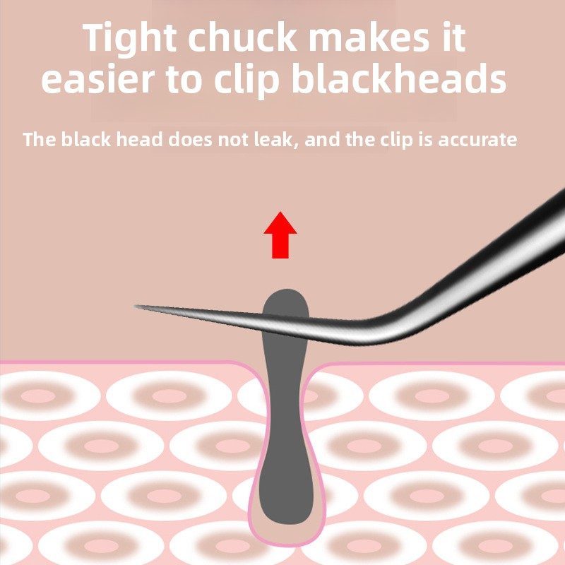 Wholesale Beauty Care Tool Blackhead Tweezers Comedone Acne Needle Pimple Extractor for Facial Care Makeup Tools