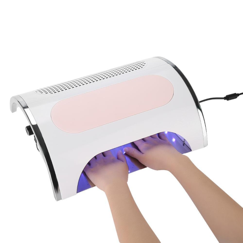 Latest Power Nail Art Dust Suction Collector 54W UV Lamp for Phototherapy Table Top Dust Collector Made of Durable Plastic