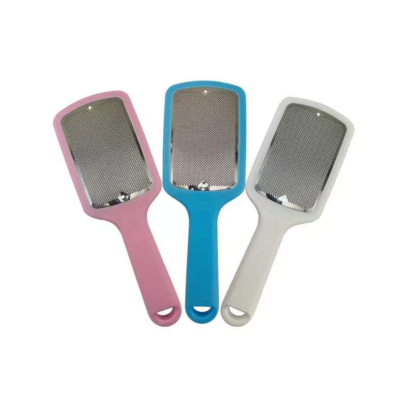 Professional   Foot File for Dead Skin Rasp Pedicure Callus Remover Plastic Handle Stainless Steel Foot Scrubbing Tool