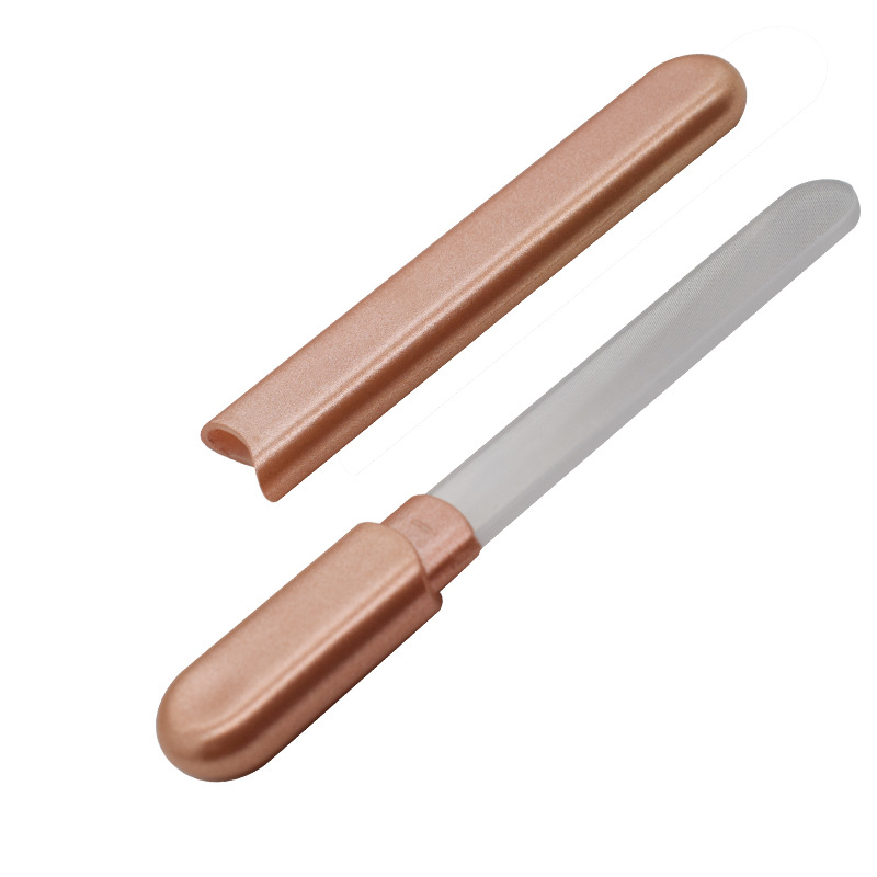 High Quality Custom Logo Portable Nano Glass Nail File Double-Sided Crystal Glass for Salon Use Manicure Tool