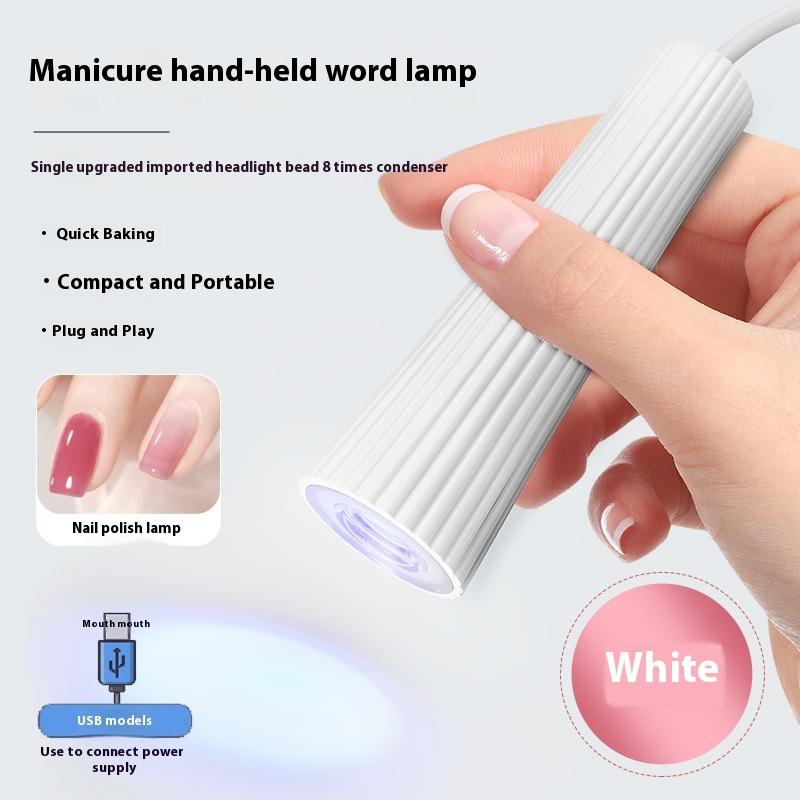 Professional Mini UV Nail Dryer Lamp Portable Handheld LED USB Light High Power Battery Fast Curing Manicure Made Plastic