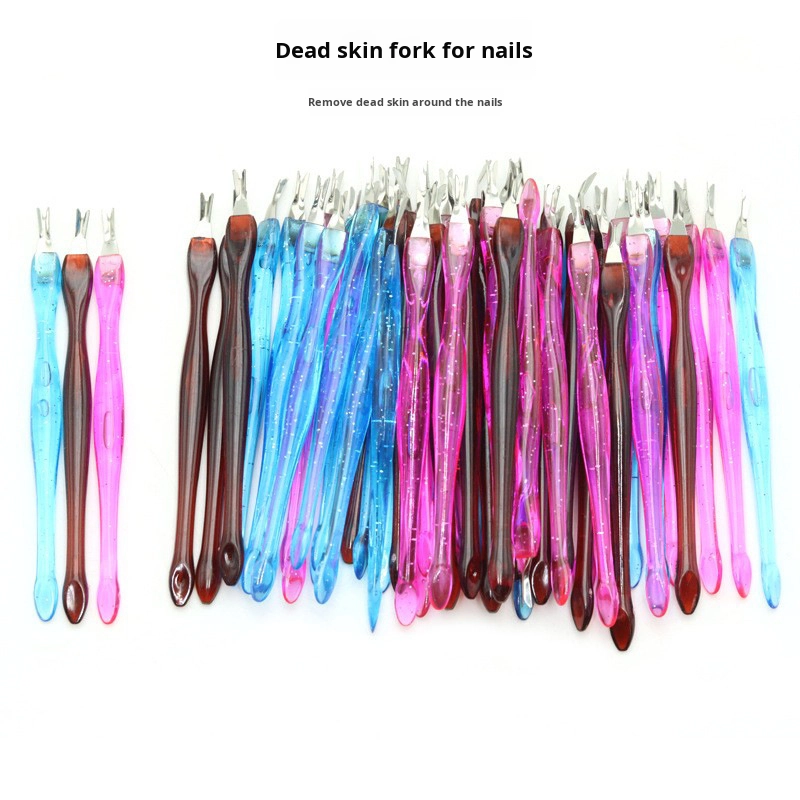 Hot Nail Cuticle Trimmer Kit Manicure Cuticle Remover Pedicure Dead Skin Fork for Salon and Family Use