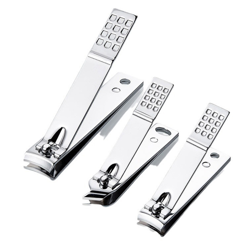 Professional 3 PCS Stainless Steel Nail Clipper Set Curved Blade Manicure Trimmer for Fingers & Toes Nail Cutter Wholesales