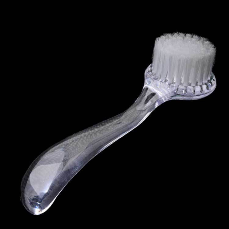 High Quality Wholesale Round Head Nail Brush with Durable Nylon Cover Long Handle for Effective Nail Dust Cleaning