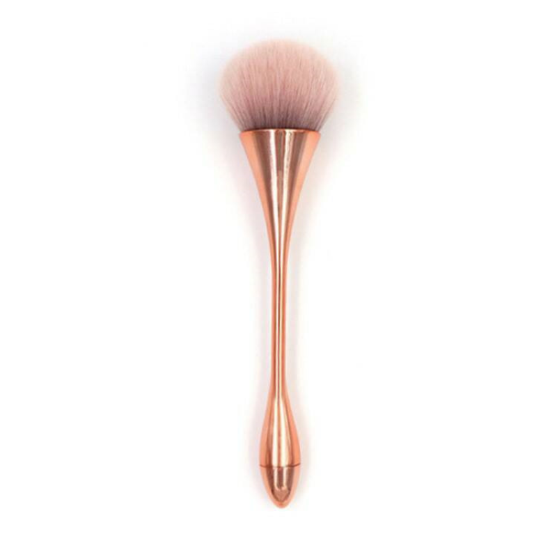 Crimped Ferrule Nylon Nail Powder Brush Net Red Small Waist Makeup Brush Soft Loose Powder Blush Brush Wholesale Option