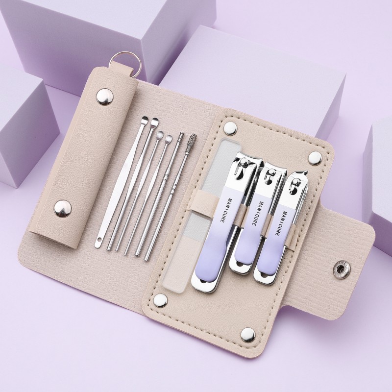 High Quality Gradient Steel Bevel Nail Clippers Set of Four for Pedicure and Nail Art Personal Care Finger Beauty Tool
