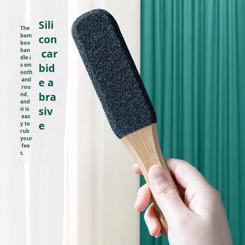 Hot Selling Pedicure Foot Care Tool Sandpaper Double Side Callus Remover Foot File With Wooden Handle